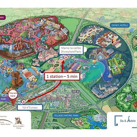Studio Emotion 4P - Train Station 200M - Disneyland Paris 5 Min Montevrain Bagian luar foto